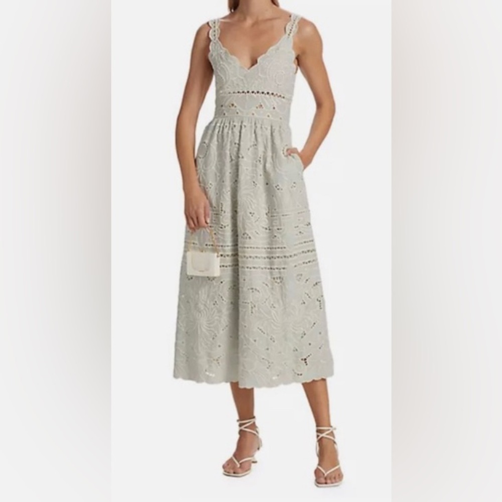 NWT SEA New York Blaire Eyelet Sleeveless Dress Size 4 - Picture 1 of 16